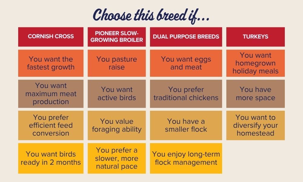 Breed Choice Chart Breed Choice Chart